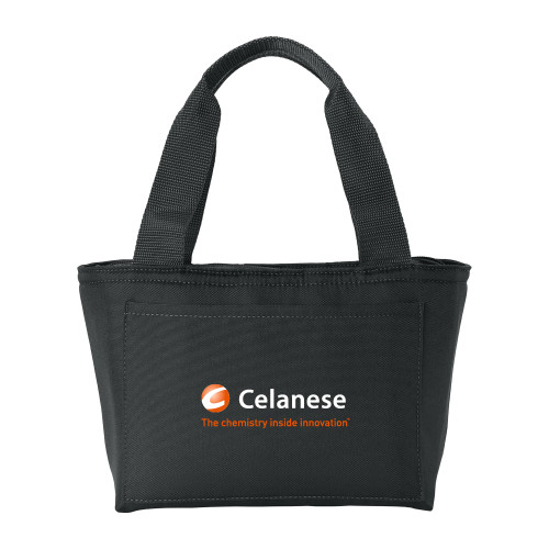  Insulated Black Lunch Tote - Celanese - Primary Logo w/Tagline