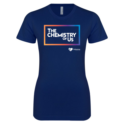  Next Level Womens Navy Boyfriend Tee - The Chemistry of Us