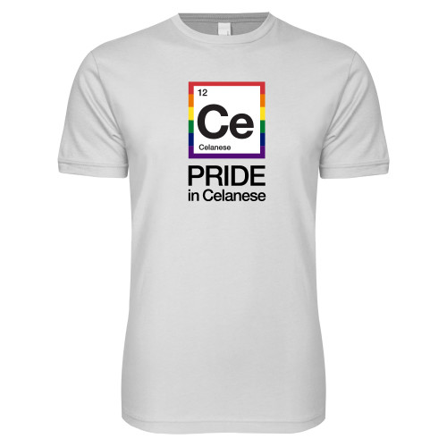 Next Level White SoftStyle T Shirt - Pride in Celanese Vertical