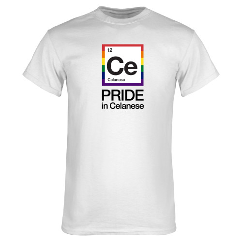  White T Shirt - Pride in Celanese Vertical