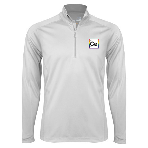  Syntrel White Interlock 1/4 Zip - Pride in Celanese