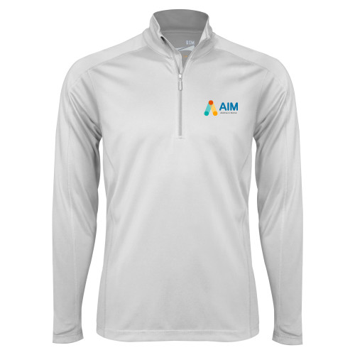  Syntrel White Interlock 1/4 Zip - AIM