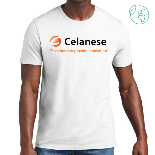  Allmade White Organic Cotton Tee - Celanese - Primary Logo w/Tagline