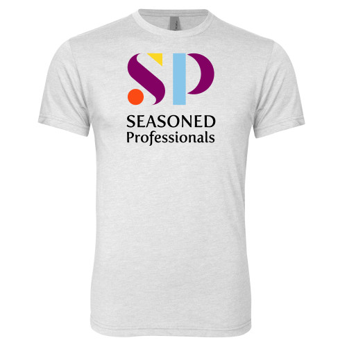  Next Level Heather White Triblend Tee - Seasoned Professionals Vertical