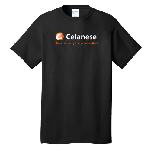  Extended Black T Shirt - Celanese - Primary Logo w/Tagline