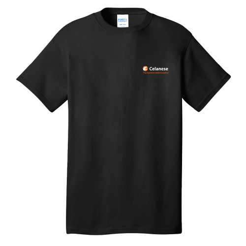  Extended Black T Shirt - Celanese - Primary Logo w/Tagline