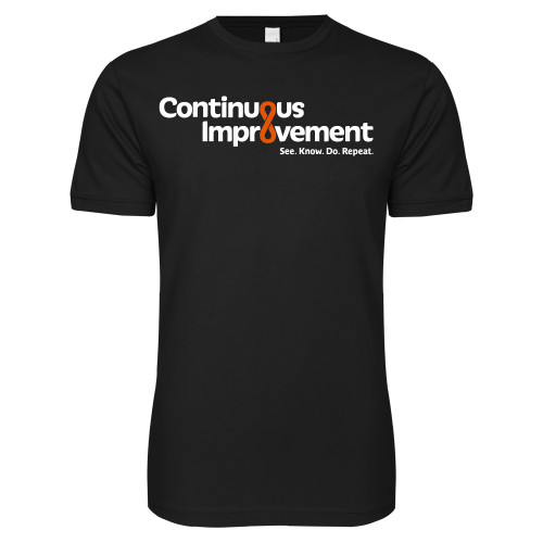  Next Level Black SoftStyle T Shirt - Continuous Improvement
