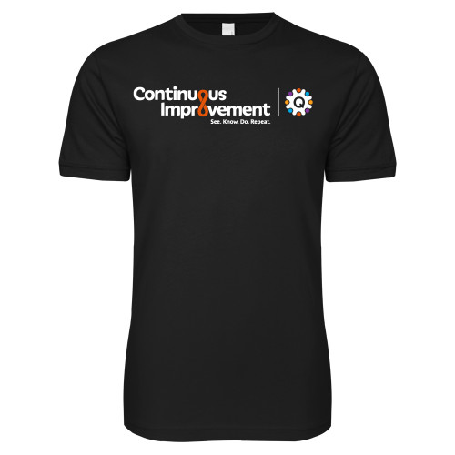  Next Level Black SoftStyle T Shirt - Continuous Improvement and Quality