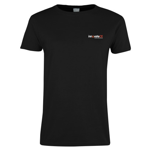  Womens Black Short Sleeve Tee - innovateCE