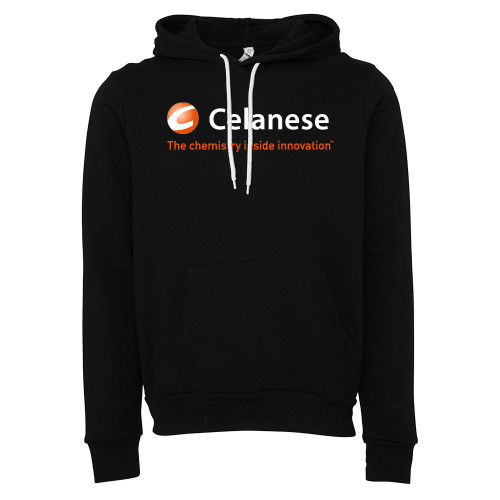  Bella + Canvas Black Fleece Hood - Celanese - Primary Logo w/Tagline