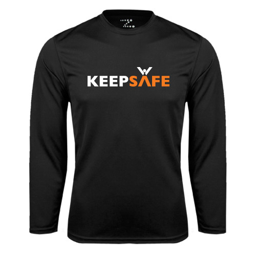  Black Performance Long Sleeve Shirt - KeepSafe