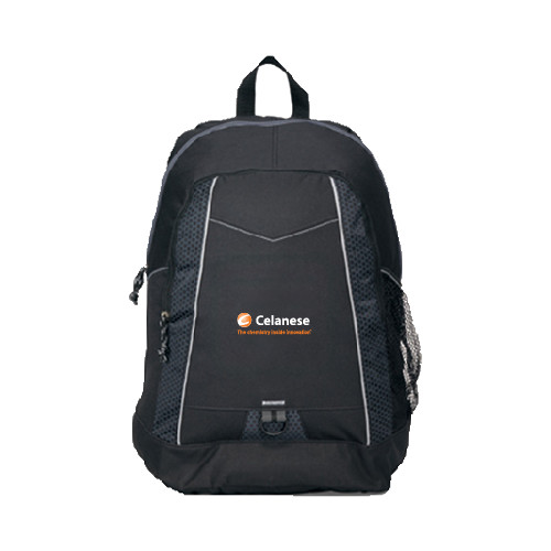  Black Impulse Backpack - Celanese - Primary Logo w/Tagline