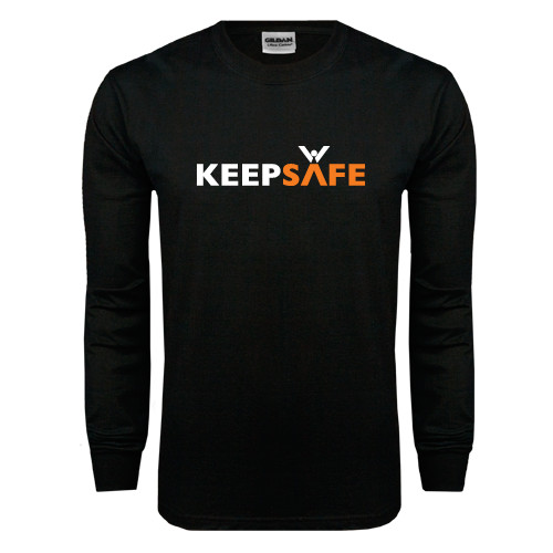  Black Long Sleeve T Shirt - KeepSafe