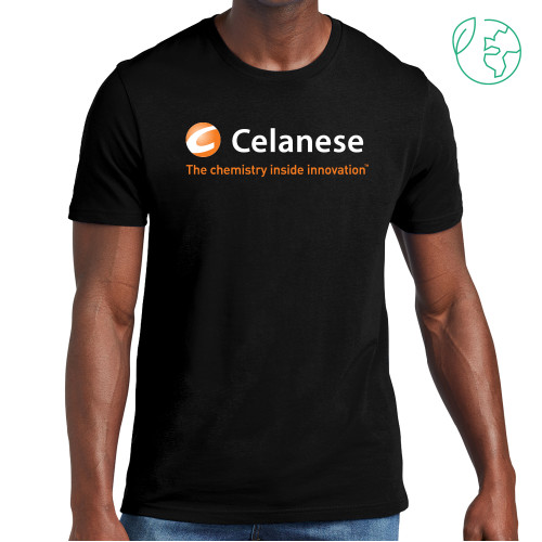  Allmade Black Organic Cotton Tee - Celanese - Primary Logo w/Tagline