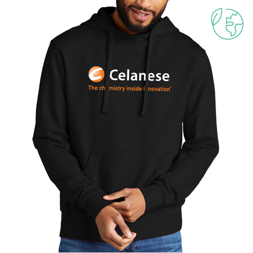  Alllmade Black Organic French Terry Pullover Hoodie - Celanese - Primary Logo w/Tagline