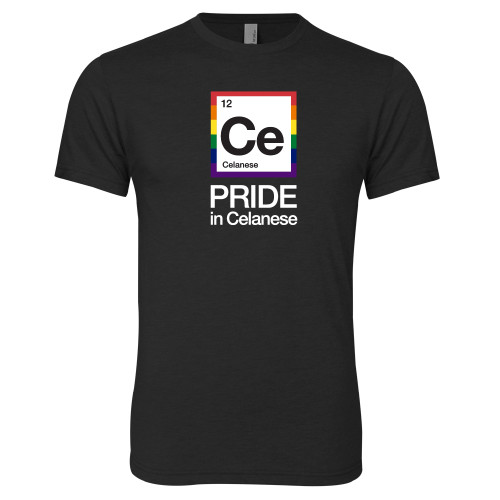  Next Level Black Triblend Tee - Pride in Celanese Vertical