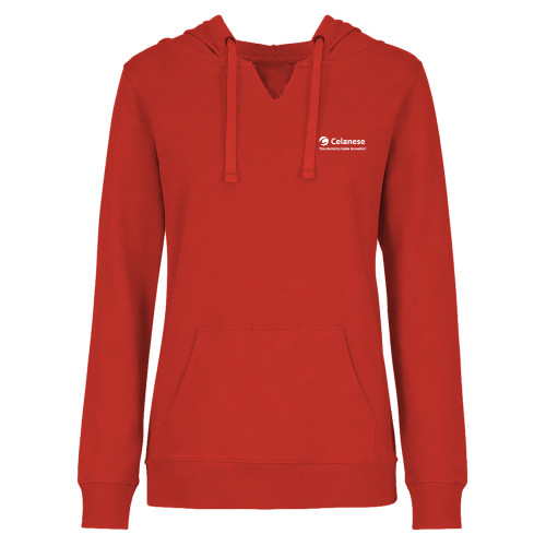  Womens Plus Red Hoodie - Celanese - Primary Logo w/Tagline