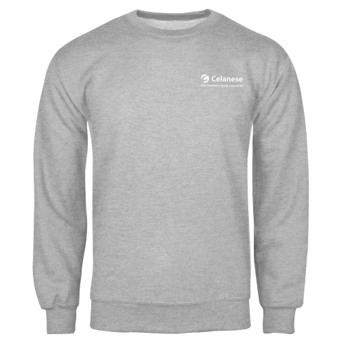  Grey Fleece Crew - Celanese - Primary Logo w/Tagline