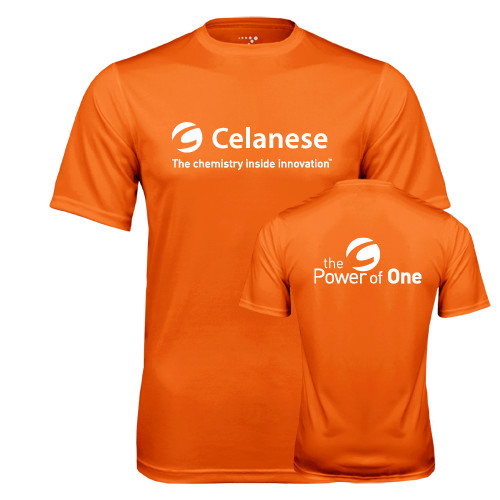  Orange Performance Tee - Celanese - Primary Logo w/Tagline