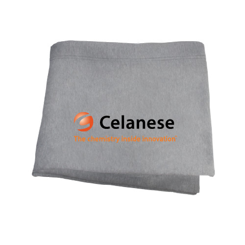  Grey Sweatshirt Blanket - Celanese - Primary Logo w/Tagline