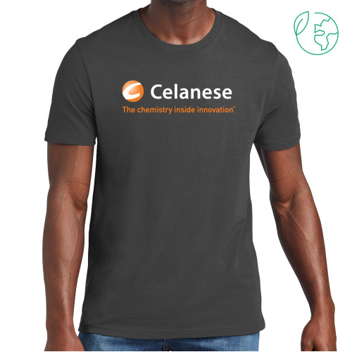  Allmade Dark Grey Organic Cotton Tee - Celanese - Primary Logo w/Tagline