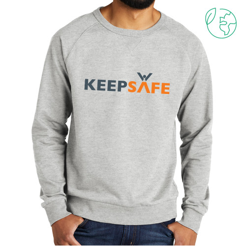  Allmade Light Grey Organic French Terry Crewneck Sweatshirt - KeepSafe