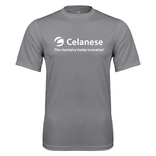  Grey Concrete Performance Tee - Celanese - Primary Logo w/Tagline