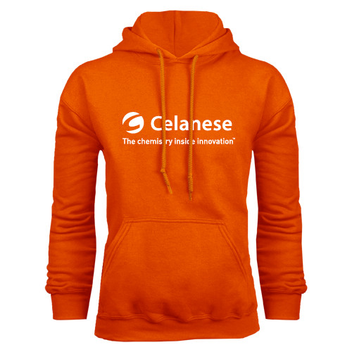  Orange Fleece Hoodie - Celanese - Primary Logo w/Tagline