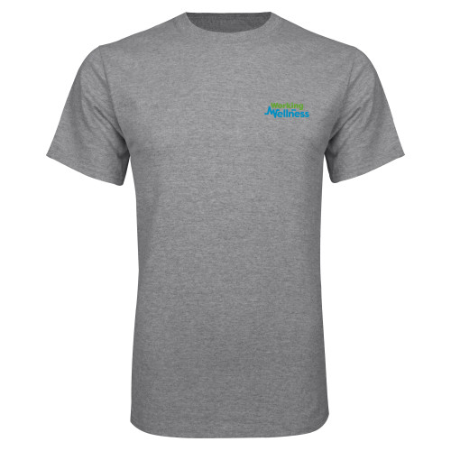  Grey T Shirt - Working on Wellness
