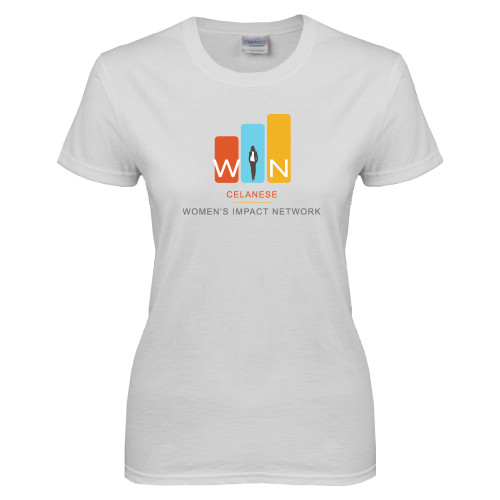  Womens White Short Sleeve Tee - Womens Impact Network