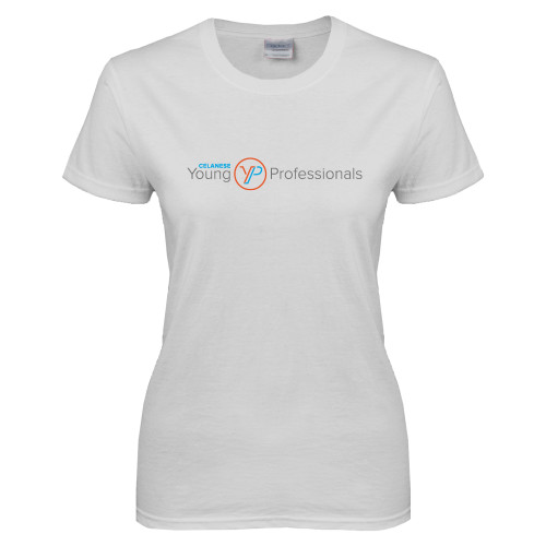  Womens White Short Sleeve Tee - Young Professionals