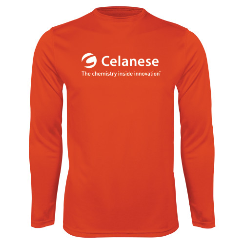 Main Image for  Orange Performance Long Sleeve Shirt
