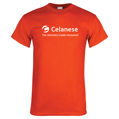  Orange T Shirt - Celanese - Primary Logo w/Tagline