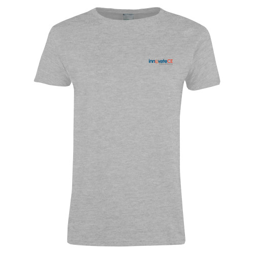  Womens Grey Short Sleeve Tee - innovateCE