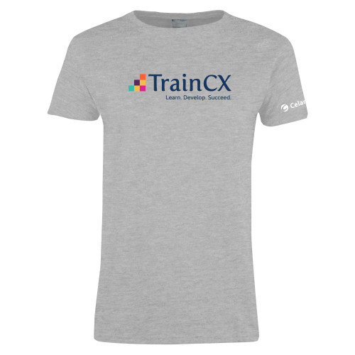  Womens Grey Short Sleeve Tee - TrainCX