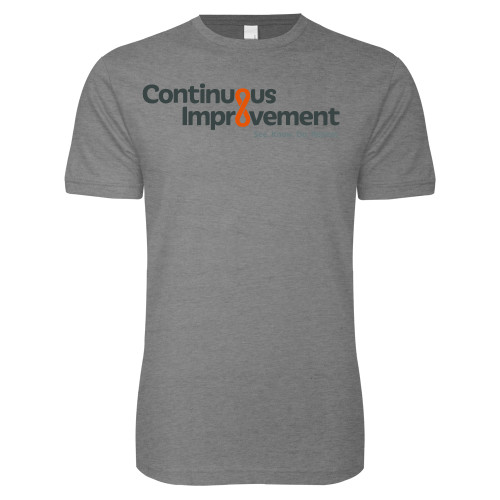  Next Level Heather Grey SoftStyle T Shirt - Continuous Improvement