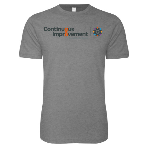  Next Level Heather Grey SoftStyle T Shirt - Continuous Improvement and Quality