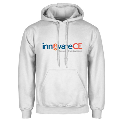  White Fleece Hoodie - innovateCE