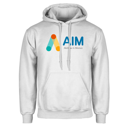  White Fleece Hoodie - AIM