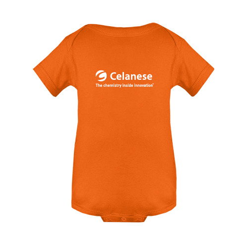  Orange Infant Onesie - Celanese - Primary Logo w/Tagline