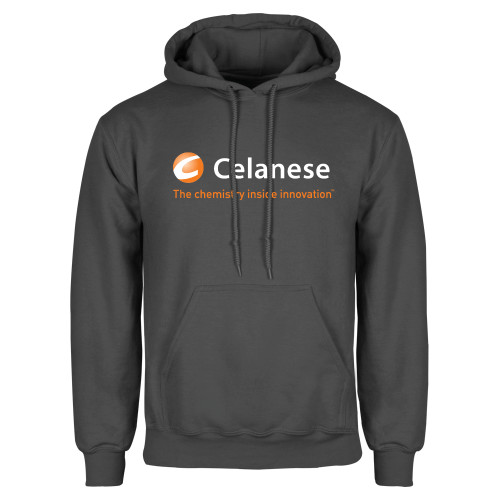  Charcoal Fleece Hoodie - Celanese - Primary Logo w/Tagline