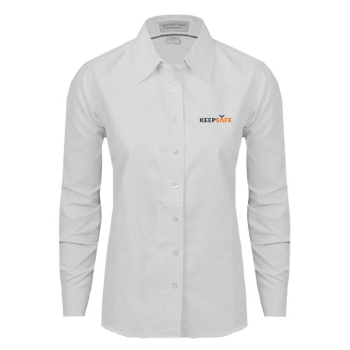  Womens White Oxford Shirt - KeepSafe
