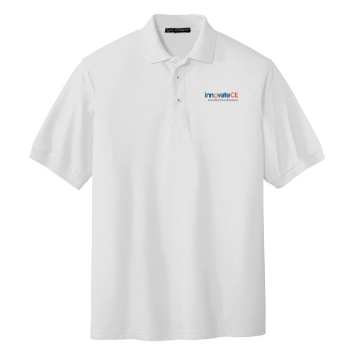  White Silk Touch Polo - innovateCE