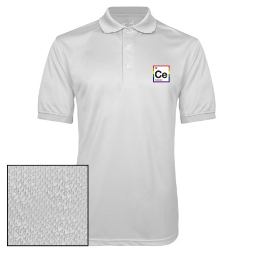  White Dry Mesh Polo - Pride in Celanese