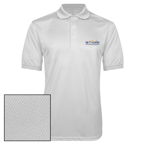  White Dry Mesh Polo - M Train Celanese Manufacturing Training