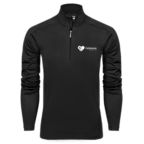  Syntrel Black Interlock 1/4 Zip - Celanese Foundation