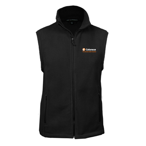 Black Fleece Full Zip Vest - Celanese - Primary Logo w/Tagline