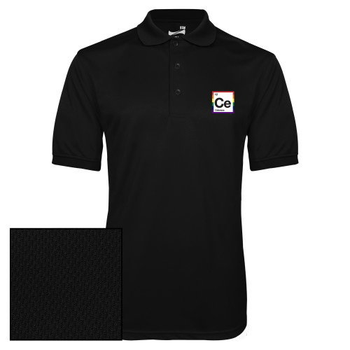  Black Dry Mesh Polo - Pride in Celanese
