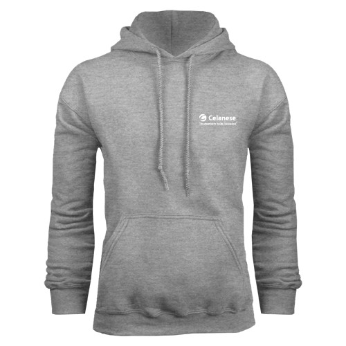  Grey Fleece Hoodie - Celanese - Primary Logo w/Tagline
