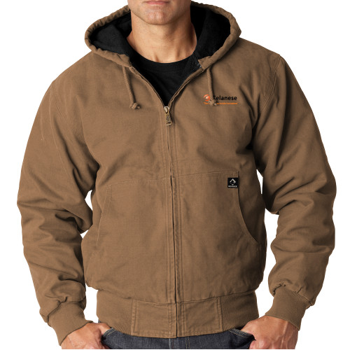  DRI DUCK Field Khaki Cheyenne Hooded Jacket - Celanese - Primary Logo w/Tagline